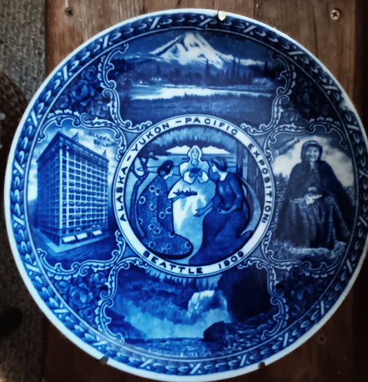 Commemorative Exposition Plate 1909 Seattle 