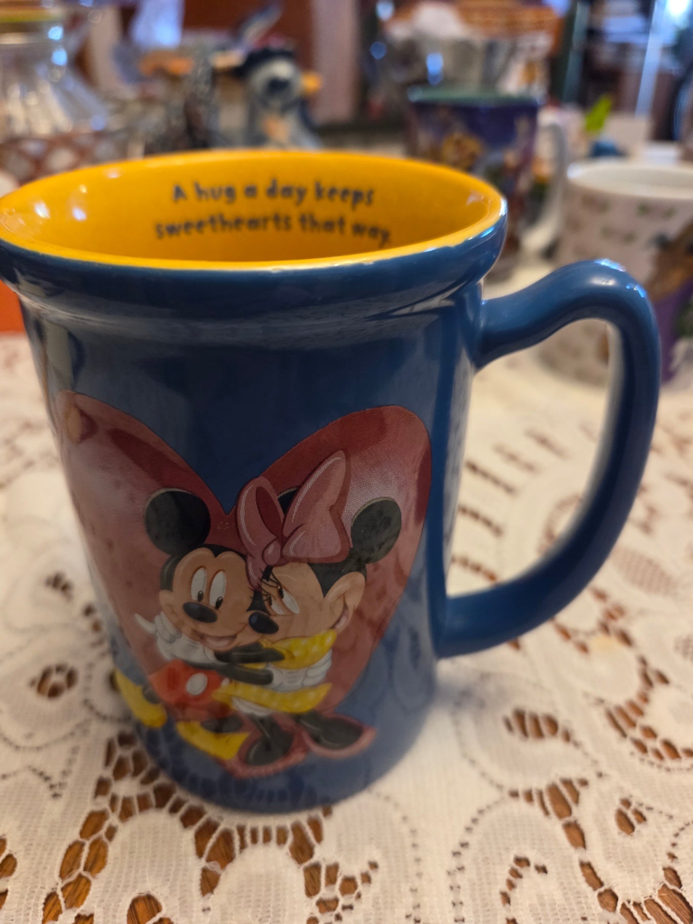 A hug a day mug