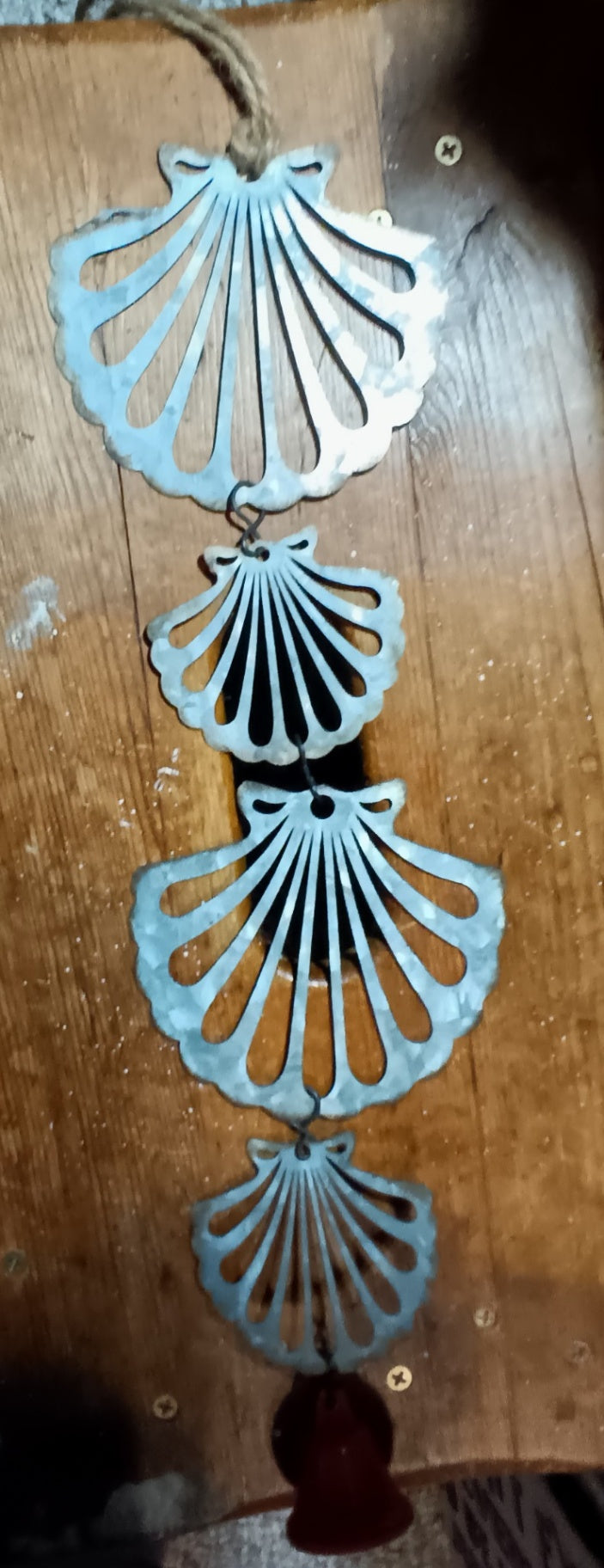 Hanging Metal Seashells