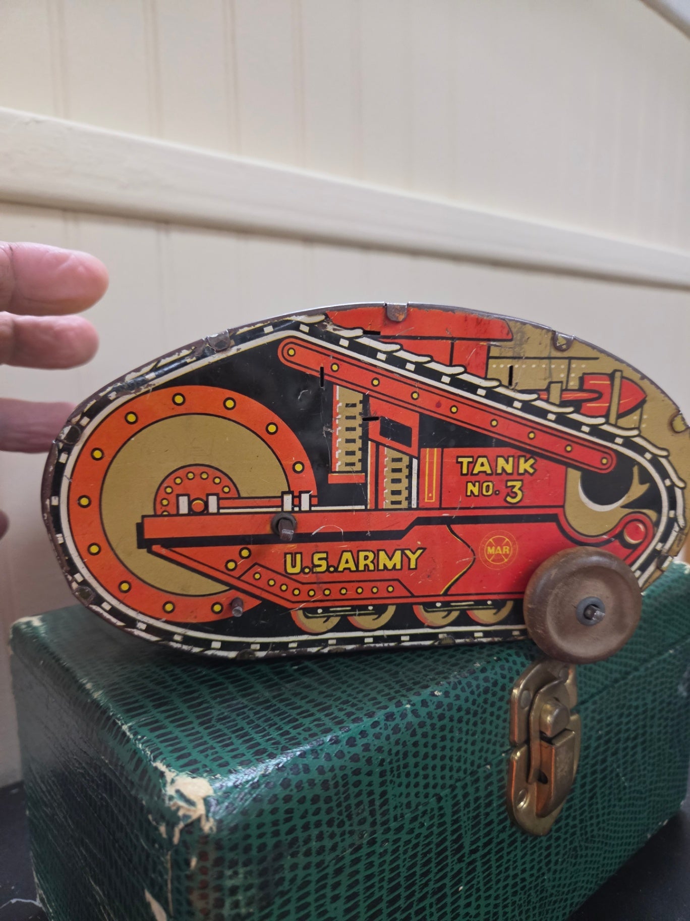 Antique tank toy
