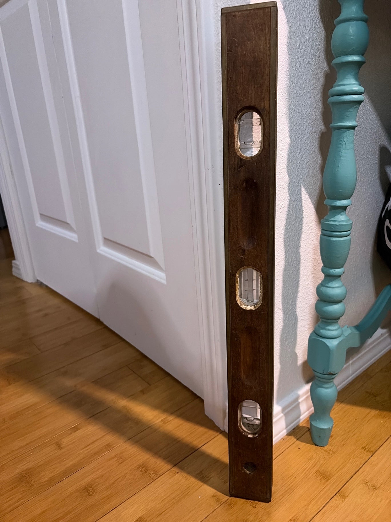Premium Stanley Mahogany and brass level