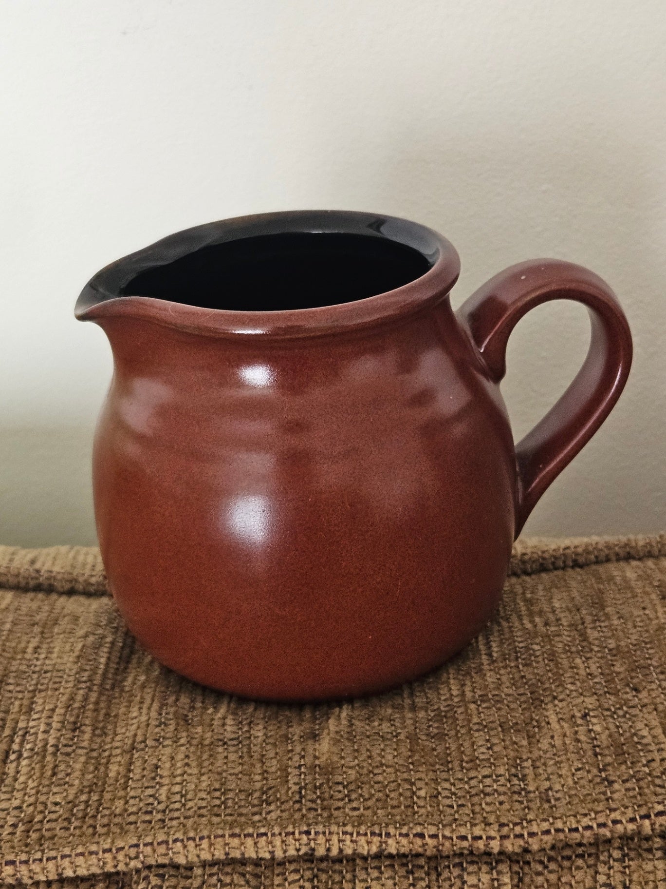 Vintage Noritake stoneware creamer Volcano