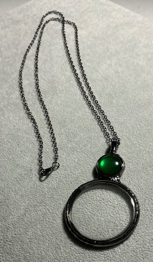 Green Magnifier Necklace