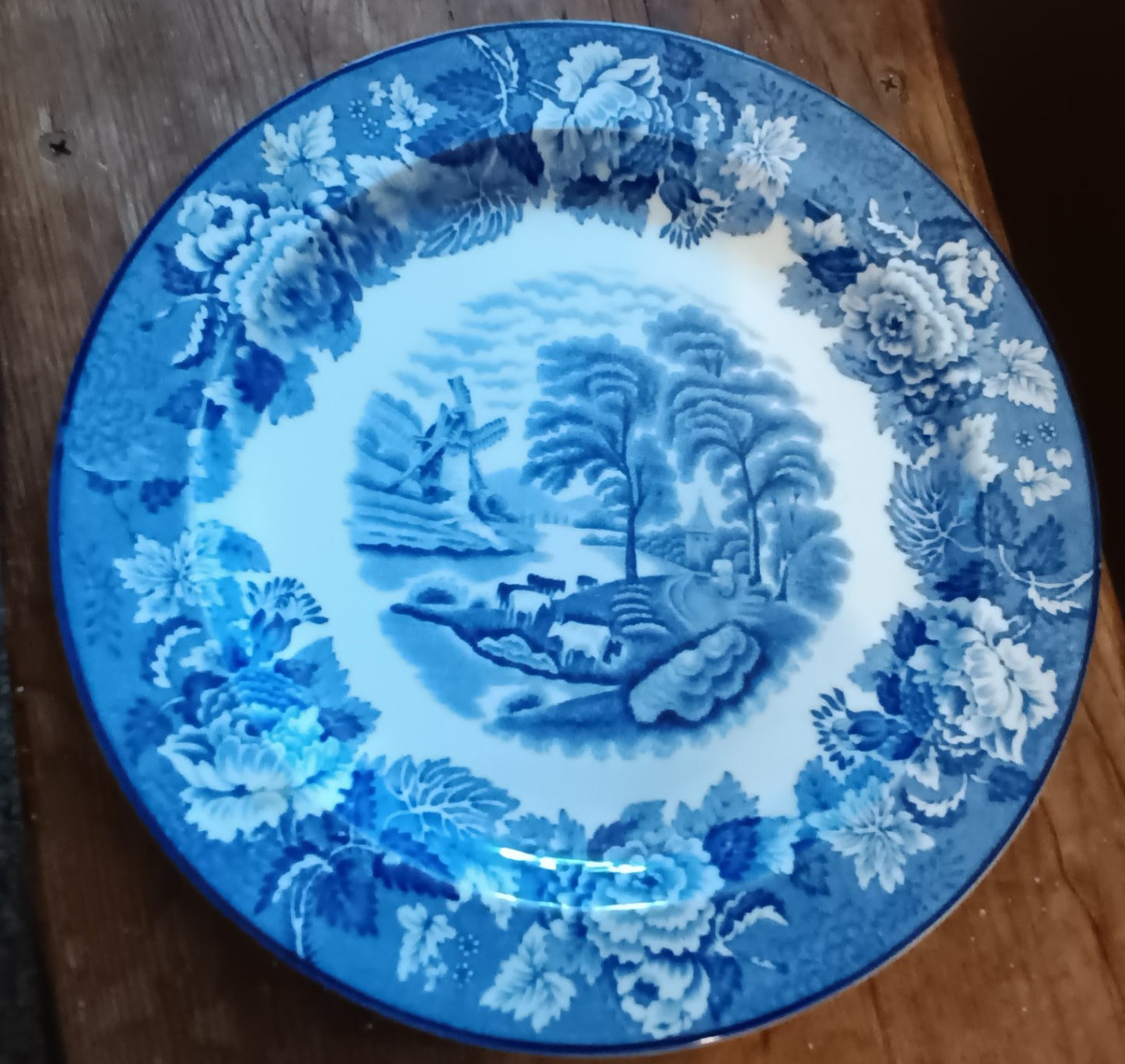 Antique Enoch Woods Dinner Plate - English Scenery