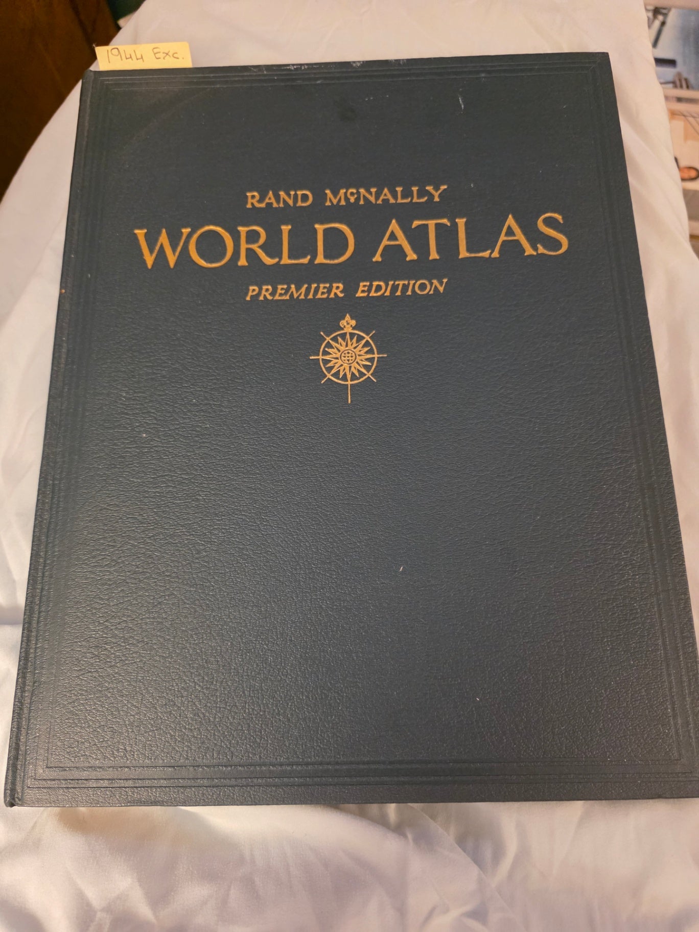 RAND MCNALLY, WORLD ATLAS PREMIER EDITION 1944.