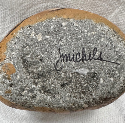  Original/signed Painted cat rock