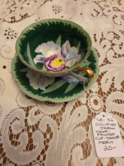 Occupied Japan cup and saucer. Merit