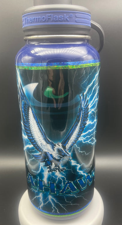 32oz Sea Hawks water bottle 