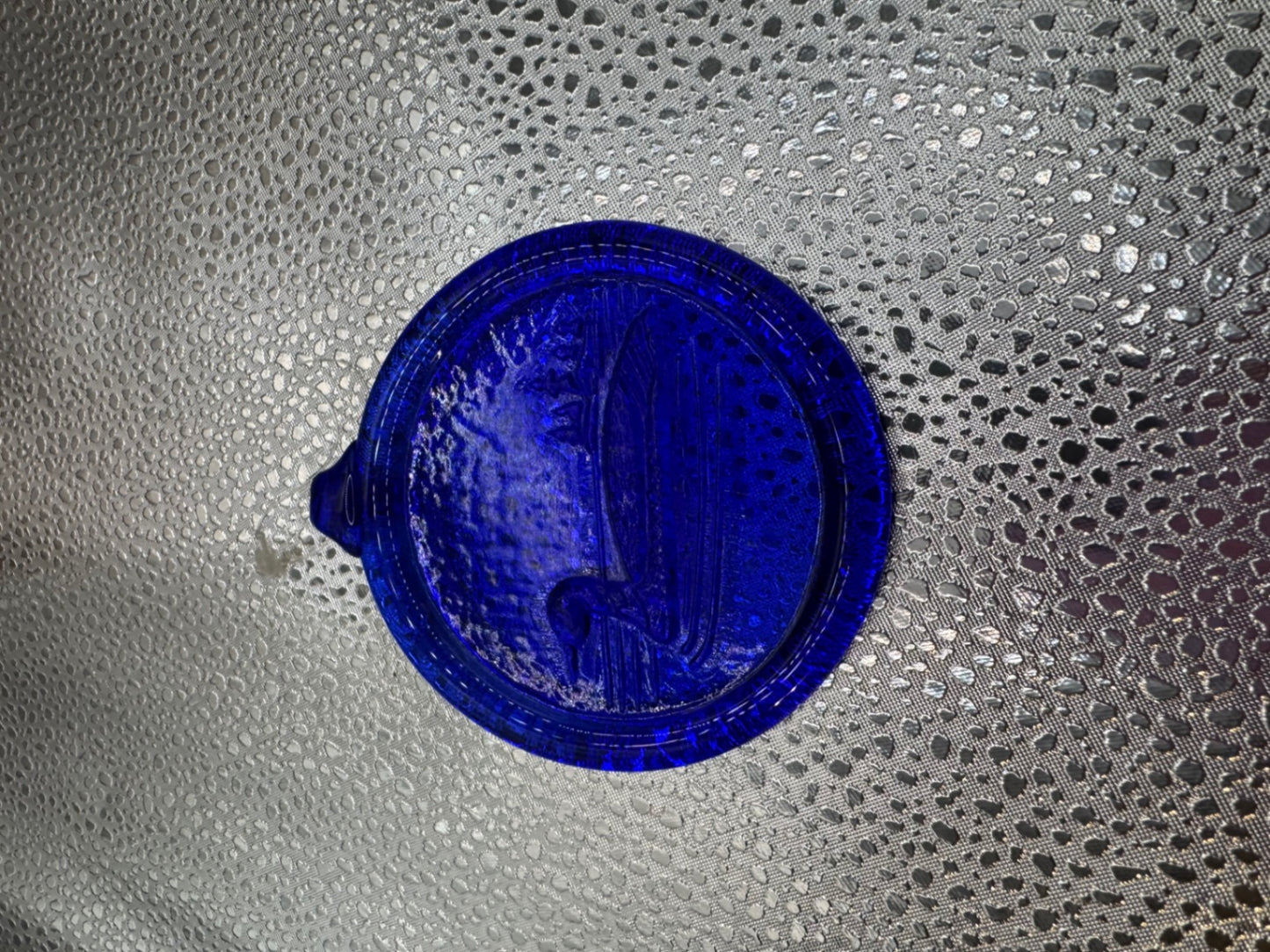 Blue Glass Suncatcher