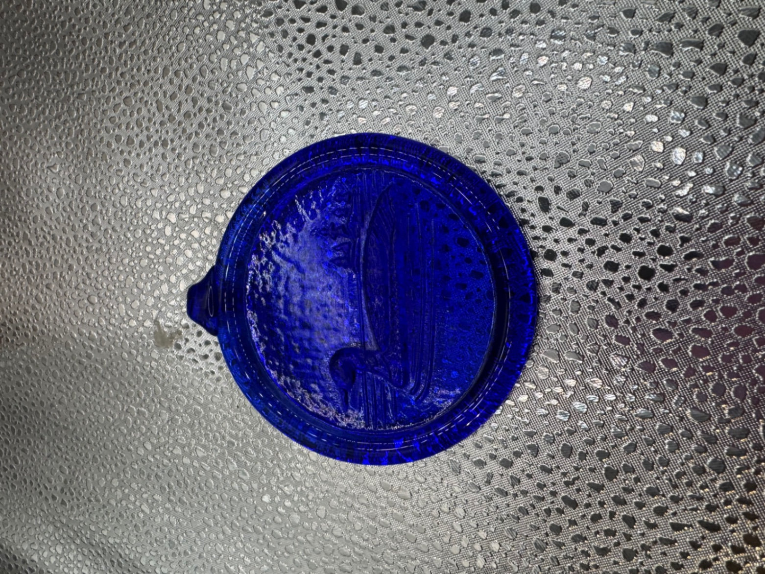 Blue Glass Suncatcher