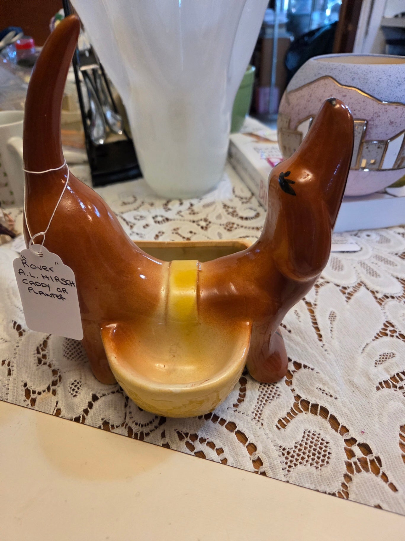 Dachshund planter