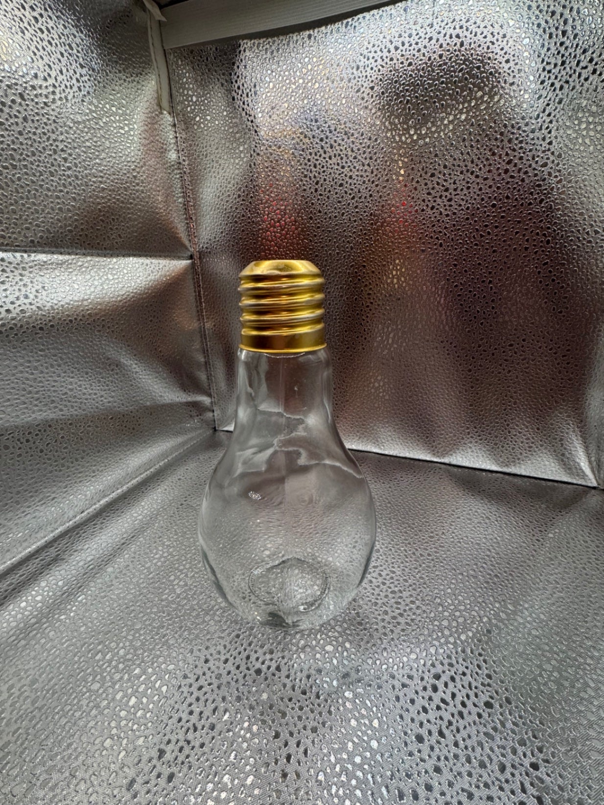 Glass light bulb jar