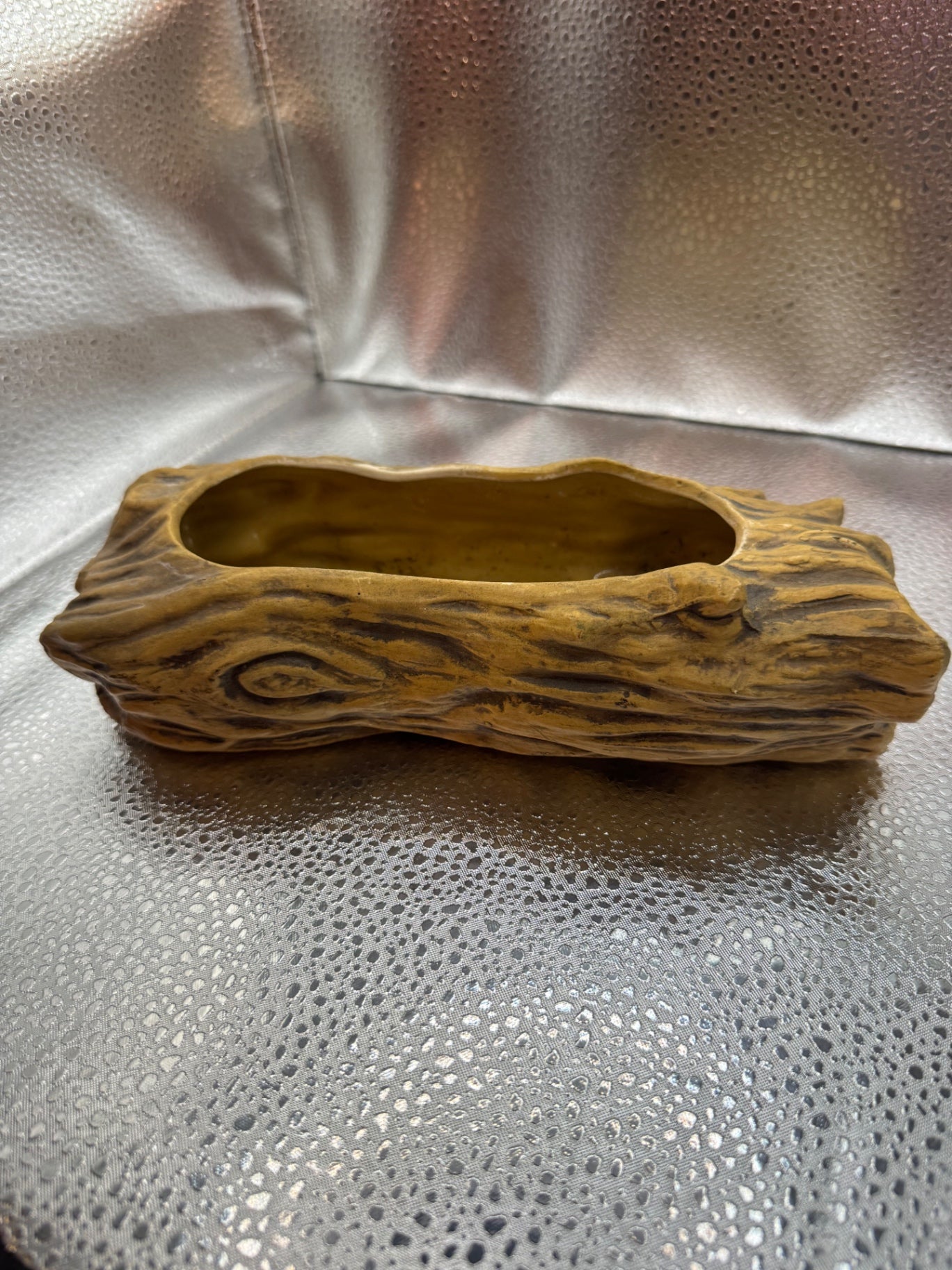 Vintage Ceramic Log Planter