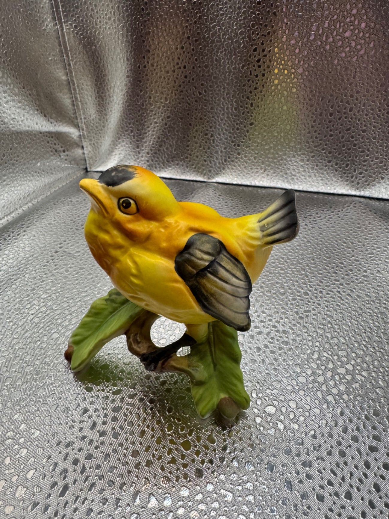 Yellow Ceramic Bird