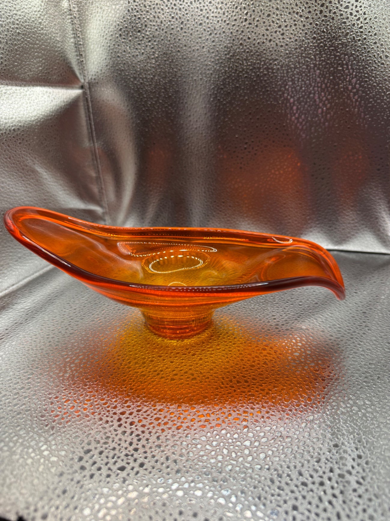 Viking Orange Glass Dish