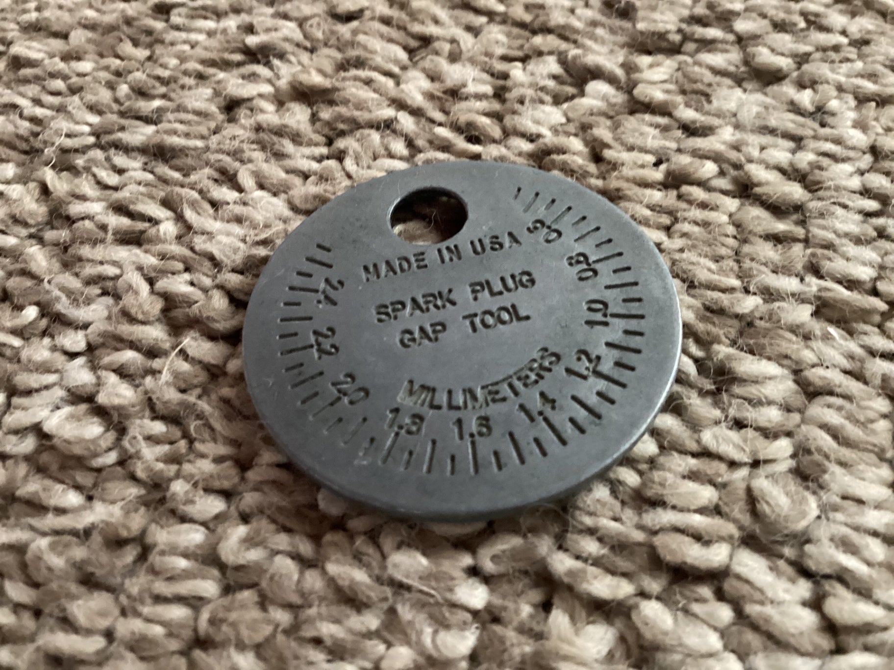 Vintage Spark plug gap tool
