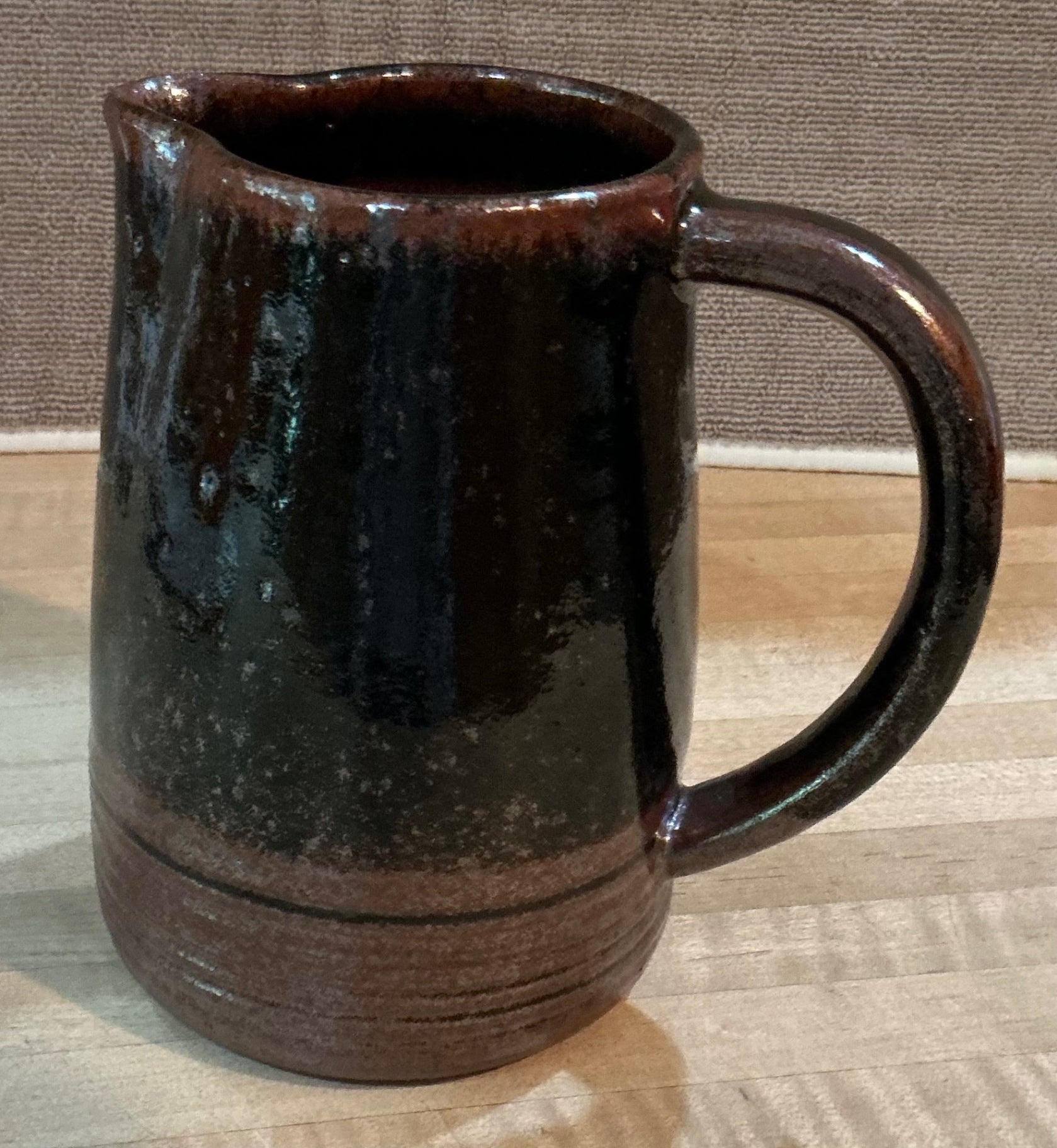 “Handcrafted Ceramics” Pitcher