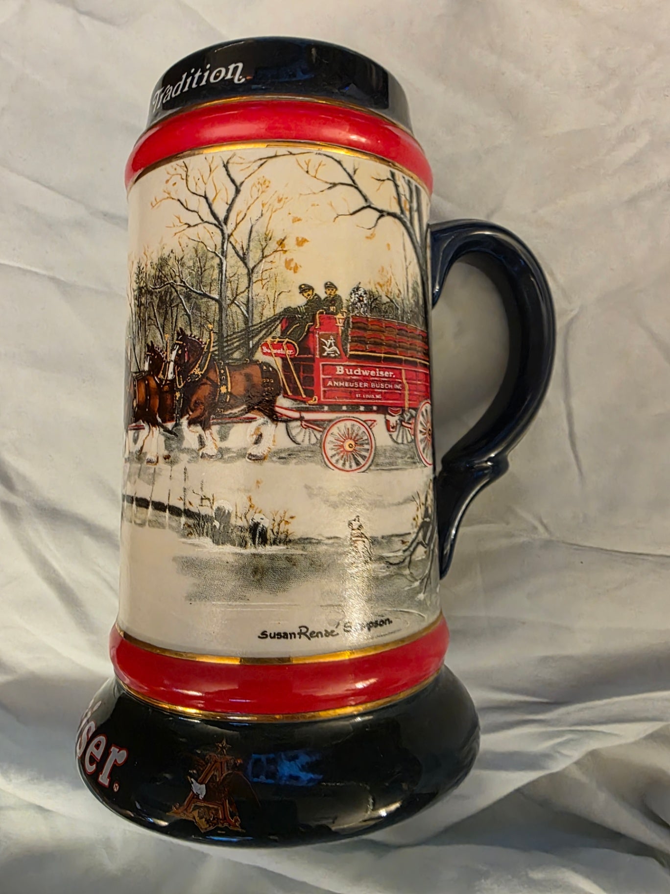 BUDWEISER 1990 STEIN.