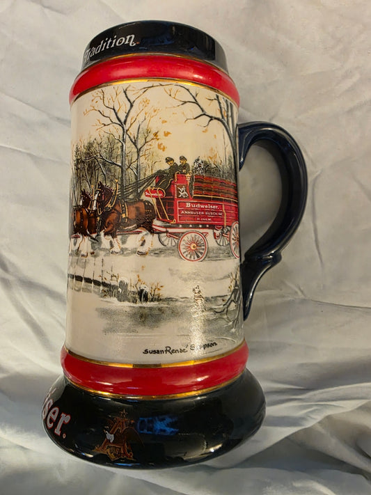BUDWEISER 1990 STEIN.
