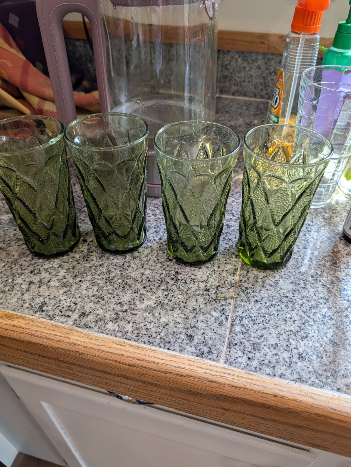 Vintage Set Anchor Hocking Kimberly Glasses (set of 4)