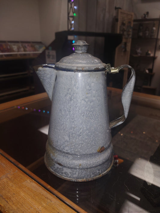 Tea pot  gray granet ware