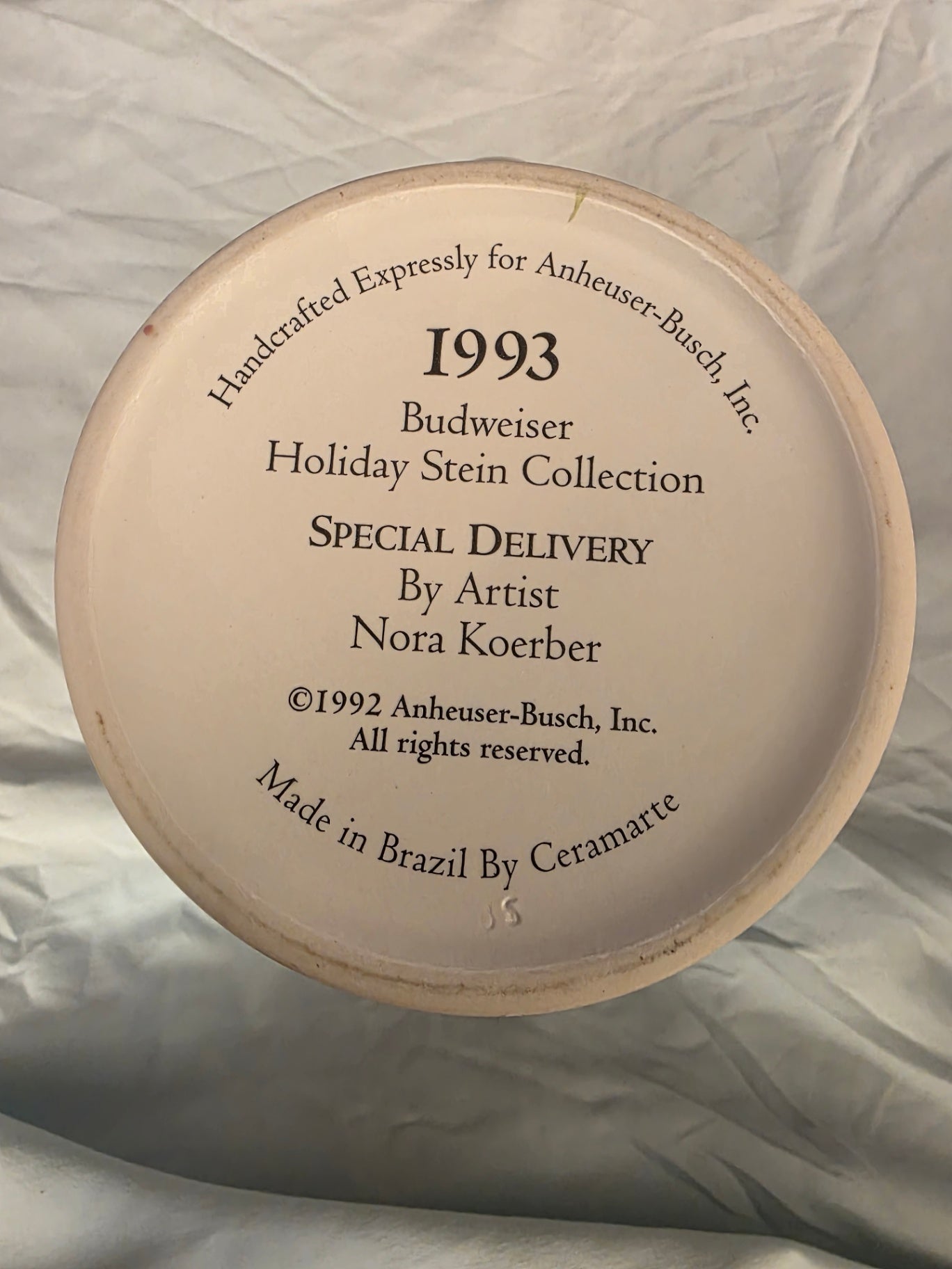 BUDWEISER. 1993 STEIN.
