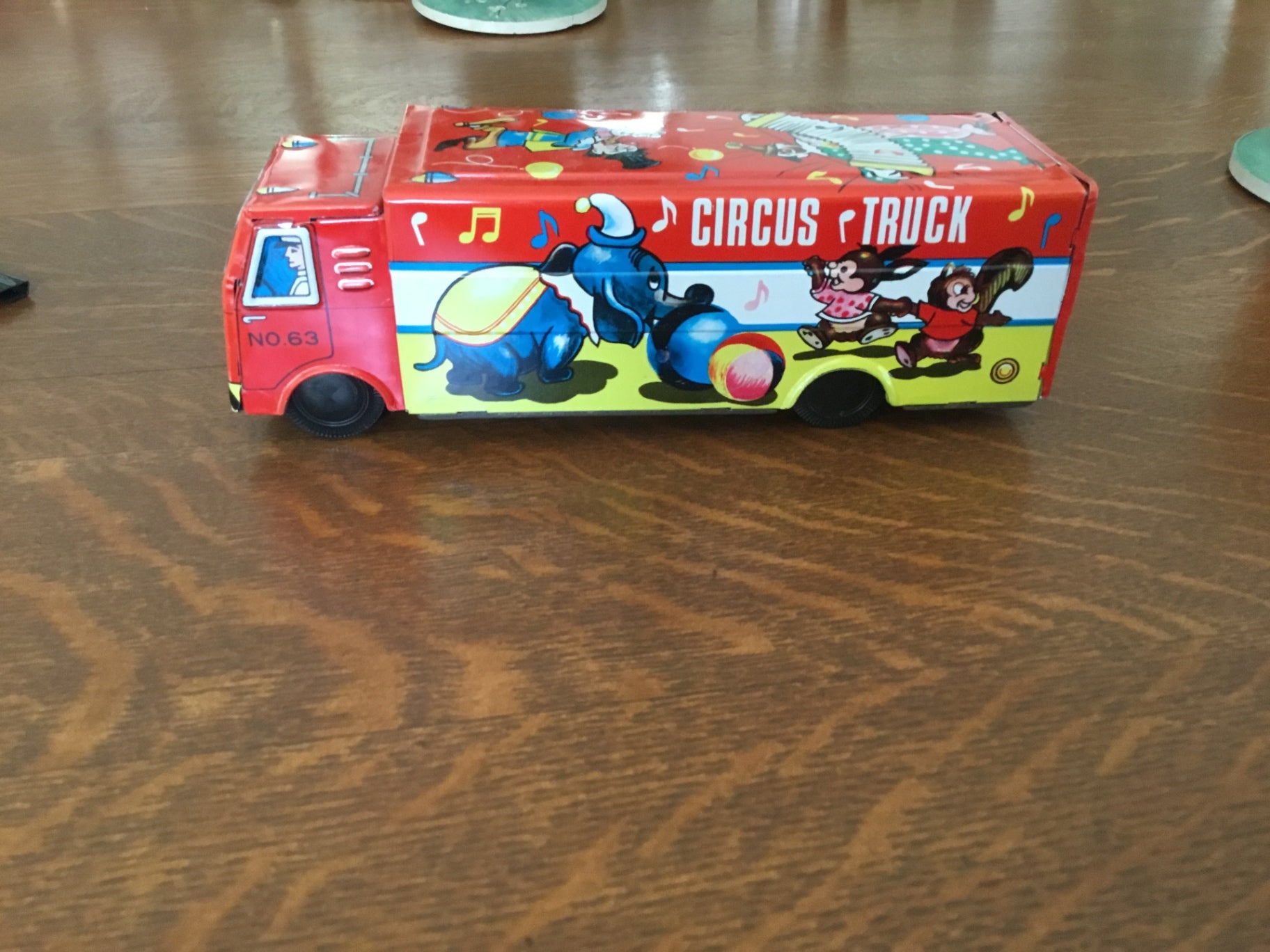 Vintage 60’s tin lithographed “Circus Truck” Japan