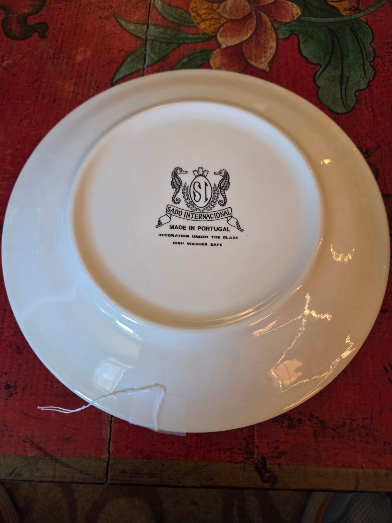 Sado Portugal blue white plate
