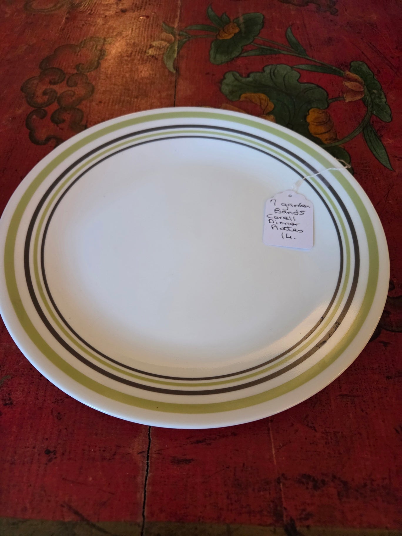 7 garden bands dinner plates