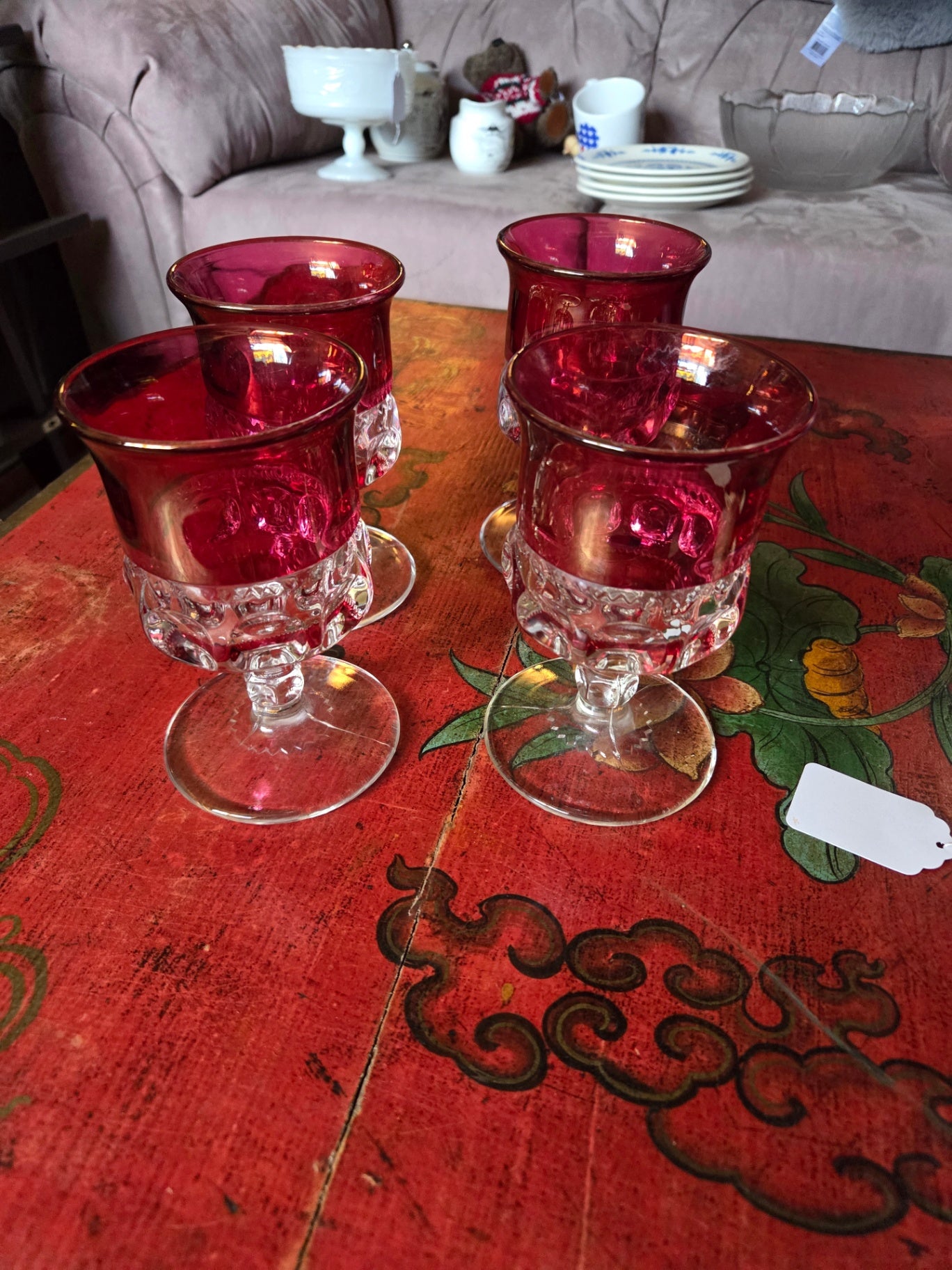 Kin4 Kings cross thumbprint vtg glasses