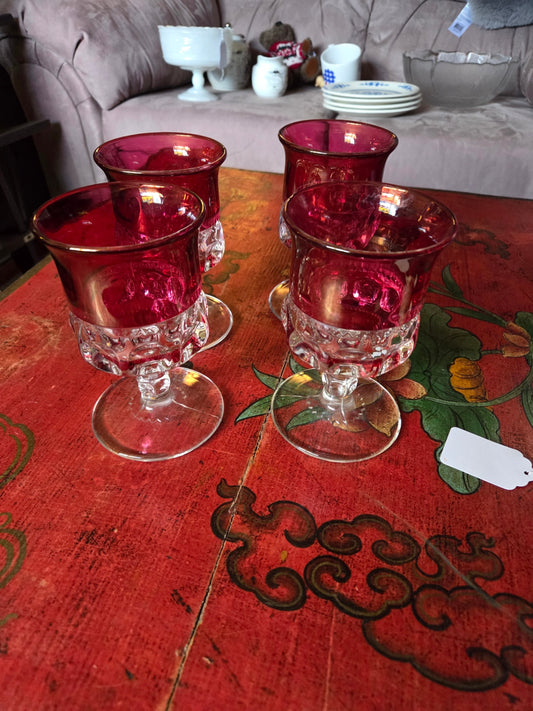 Kin4 Kings cross thumbprint vtg glasses