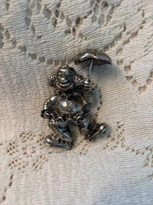 2 1/2” pewter clown