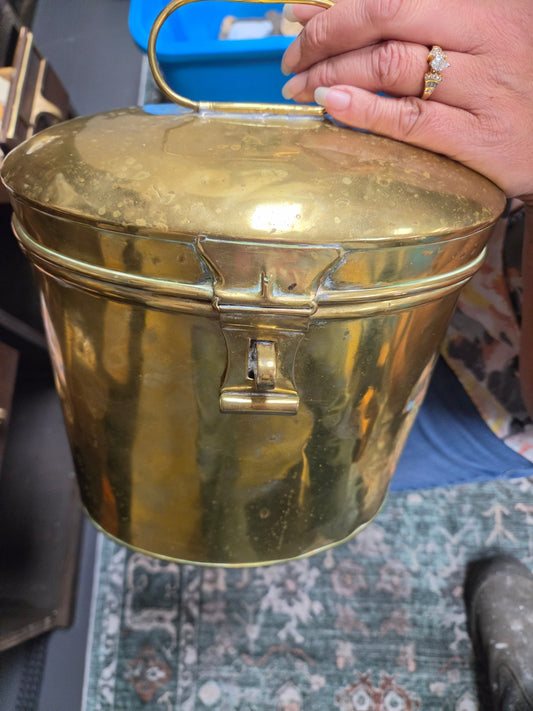 Brass oval case