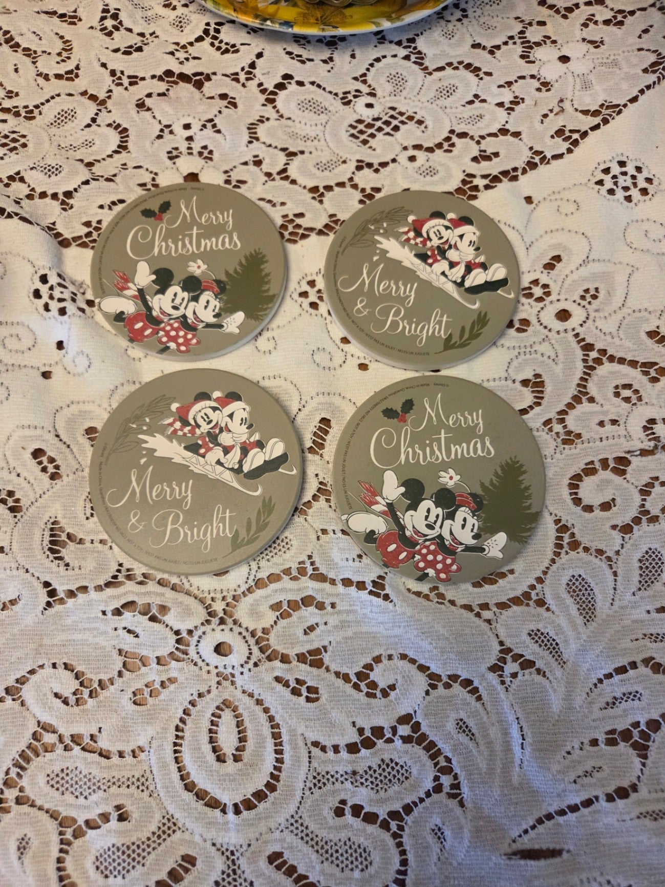 Disney mickey coasters