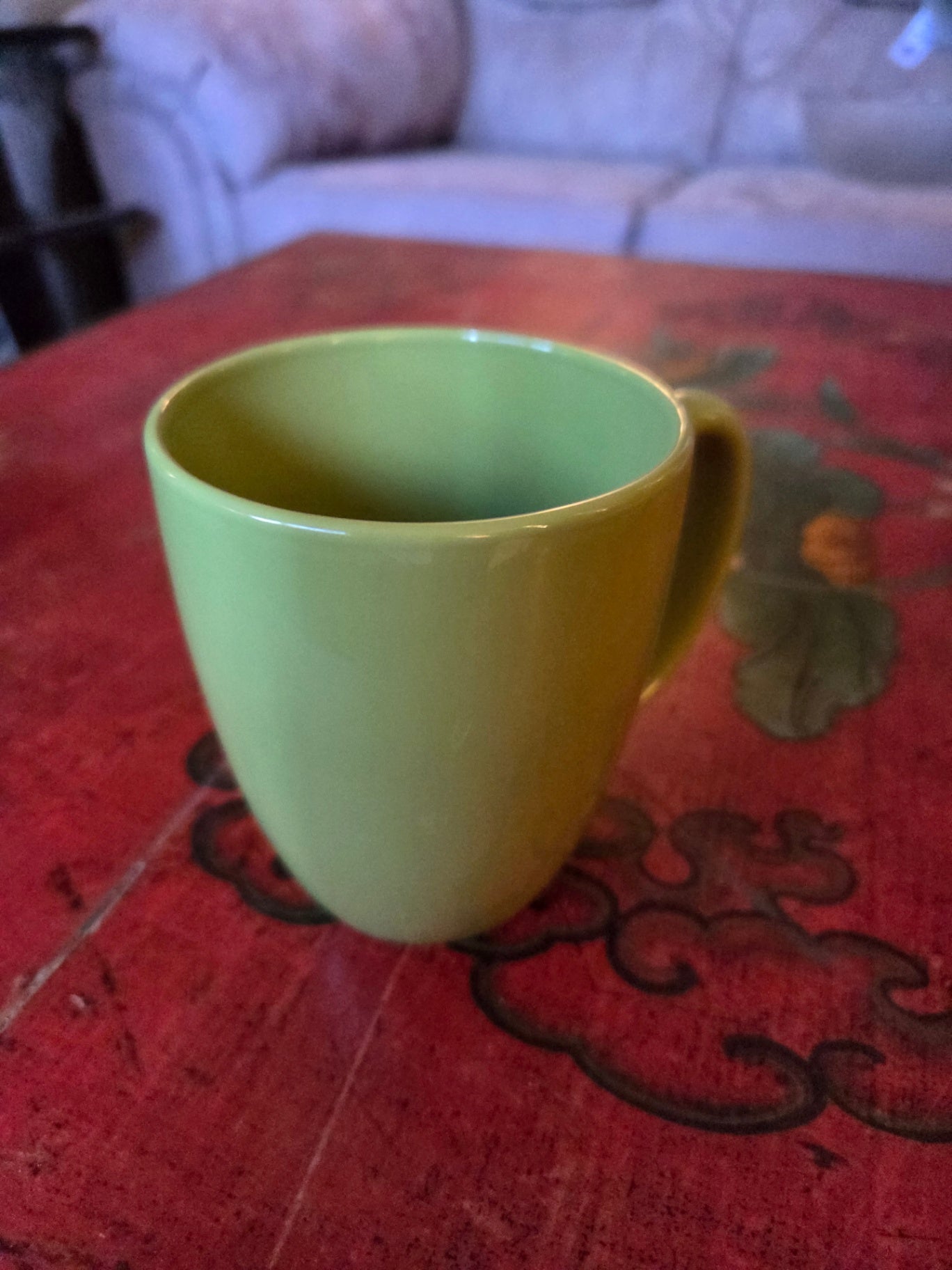 Corelle lime green mug