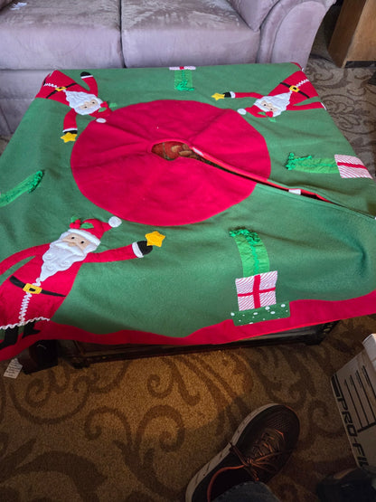 Christmas Eve tree skirt.