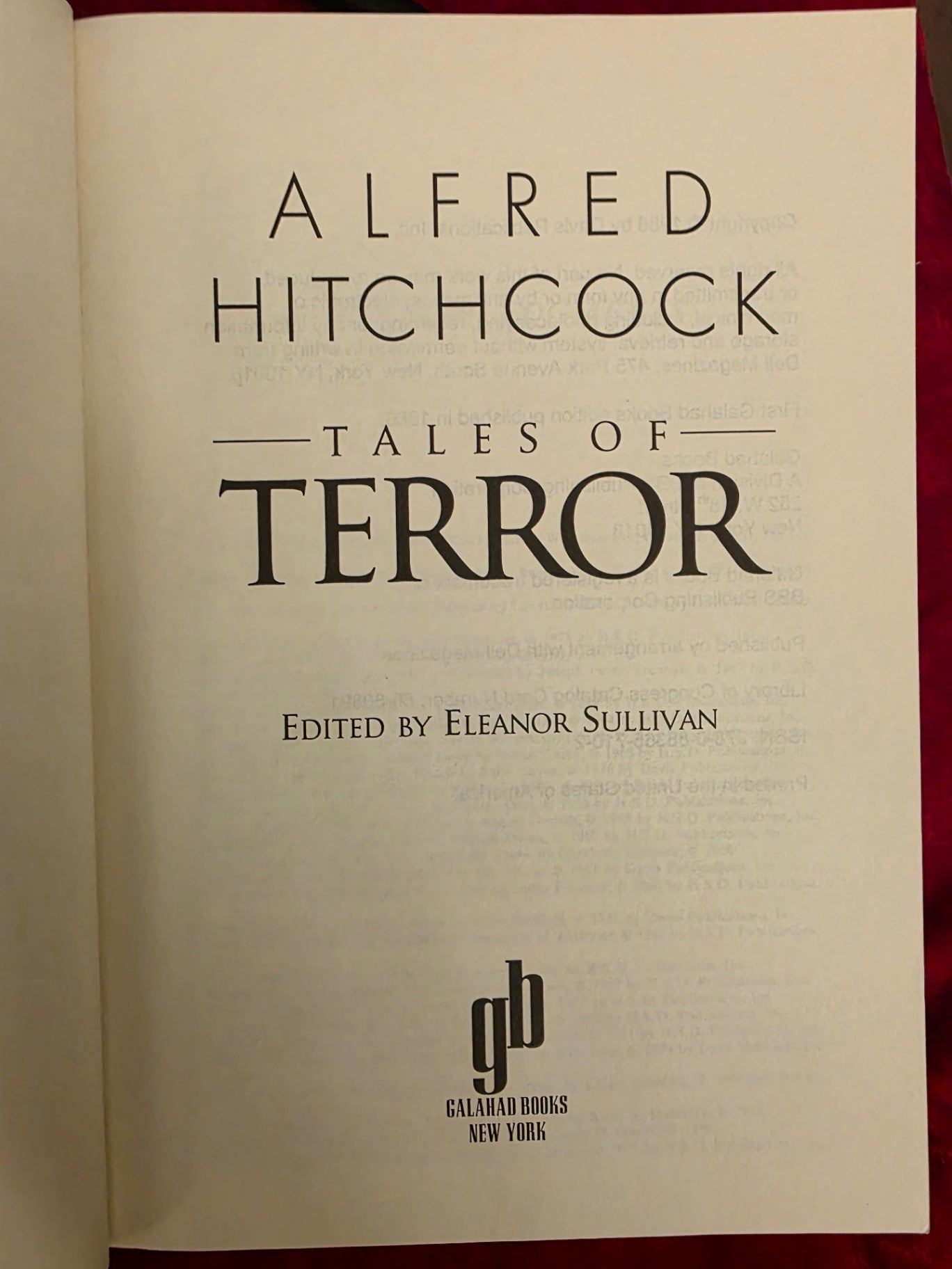 TALES OF TERROR BY ALFRED HITCHCOCK.