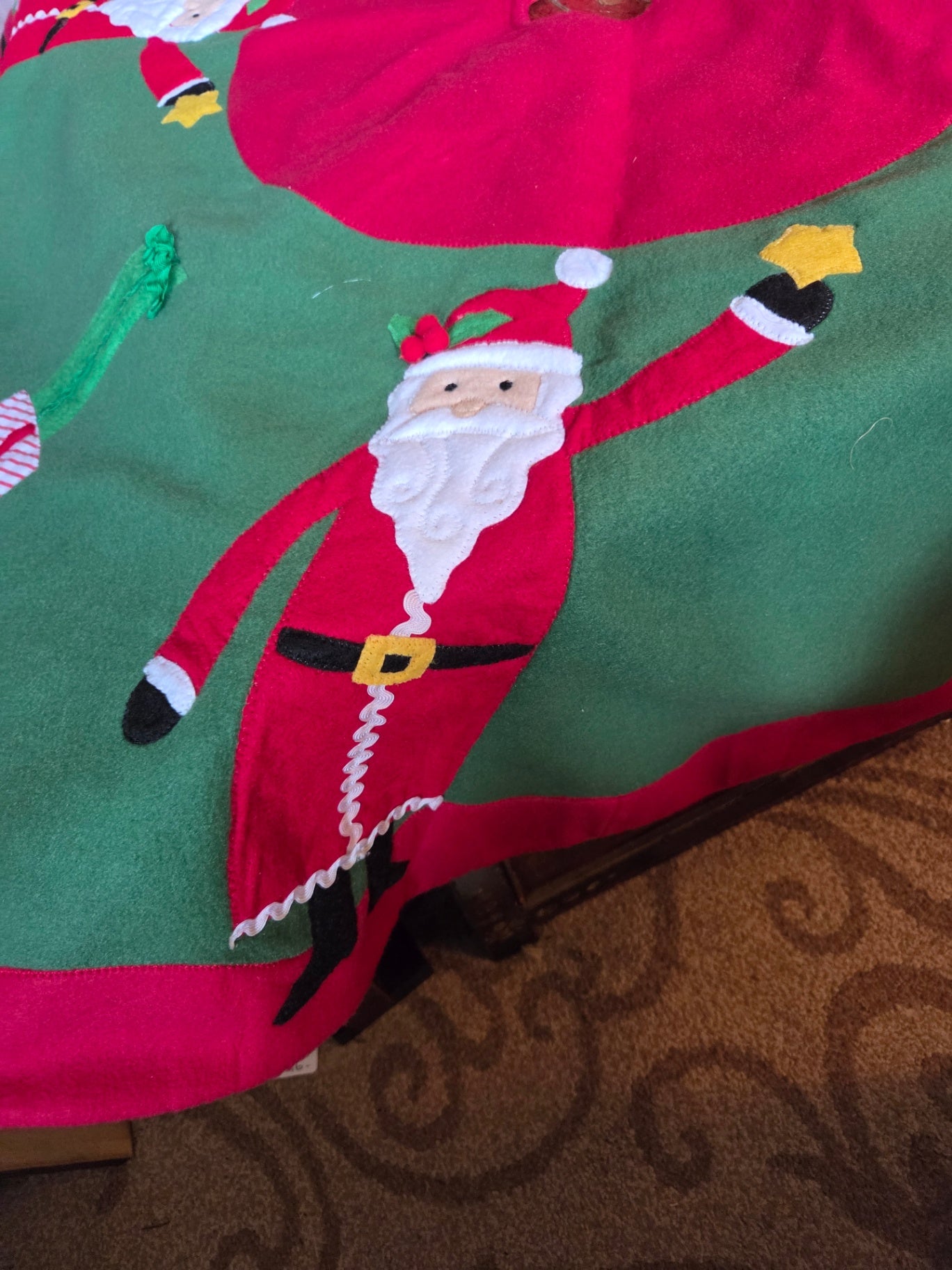 Christmas Eve tree skirt.
