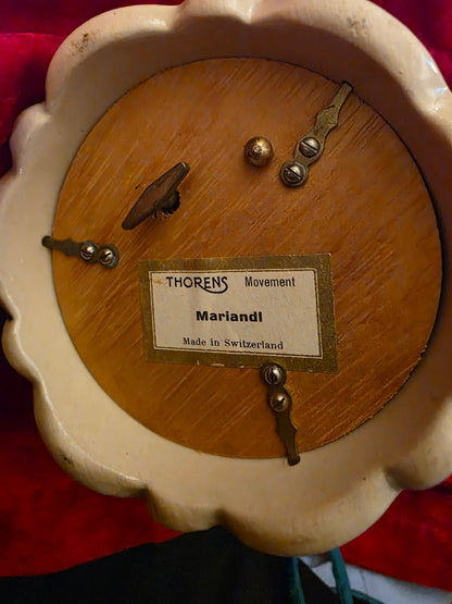 GERMAN LITED STEIN WITH SWISS MUSICAL MOVEMENT.