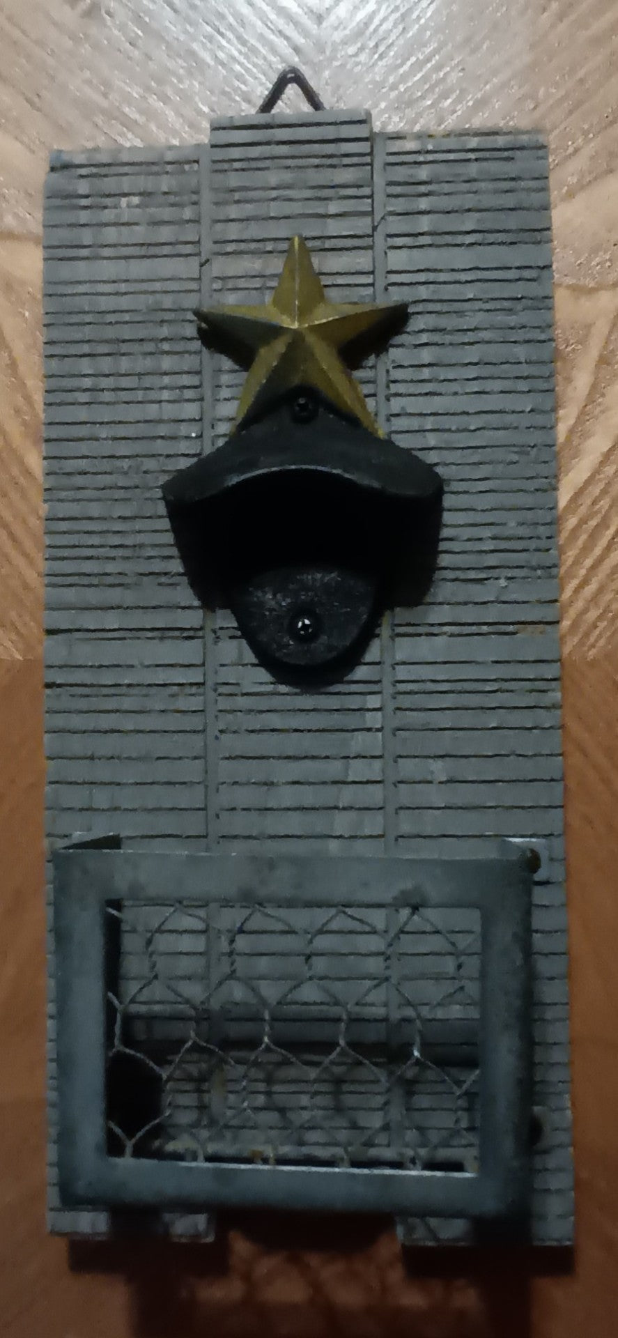Wood & Cast Iron Bottle Opener