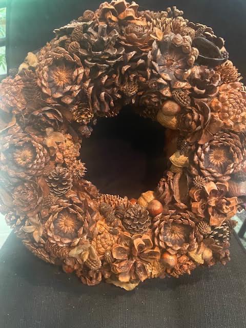 Cone and Pod Wreath 