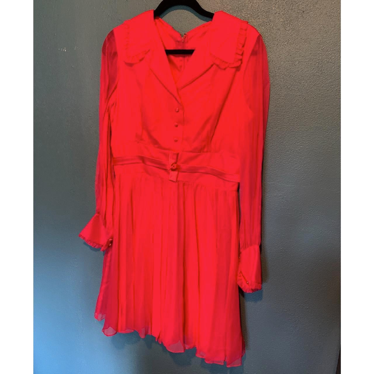 1960s Emma Domb Pink Party Dress