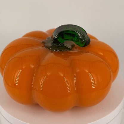 Orange Glass Pumpkin