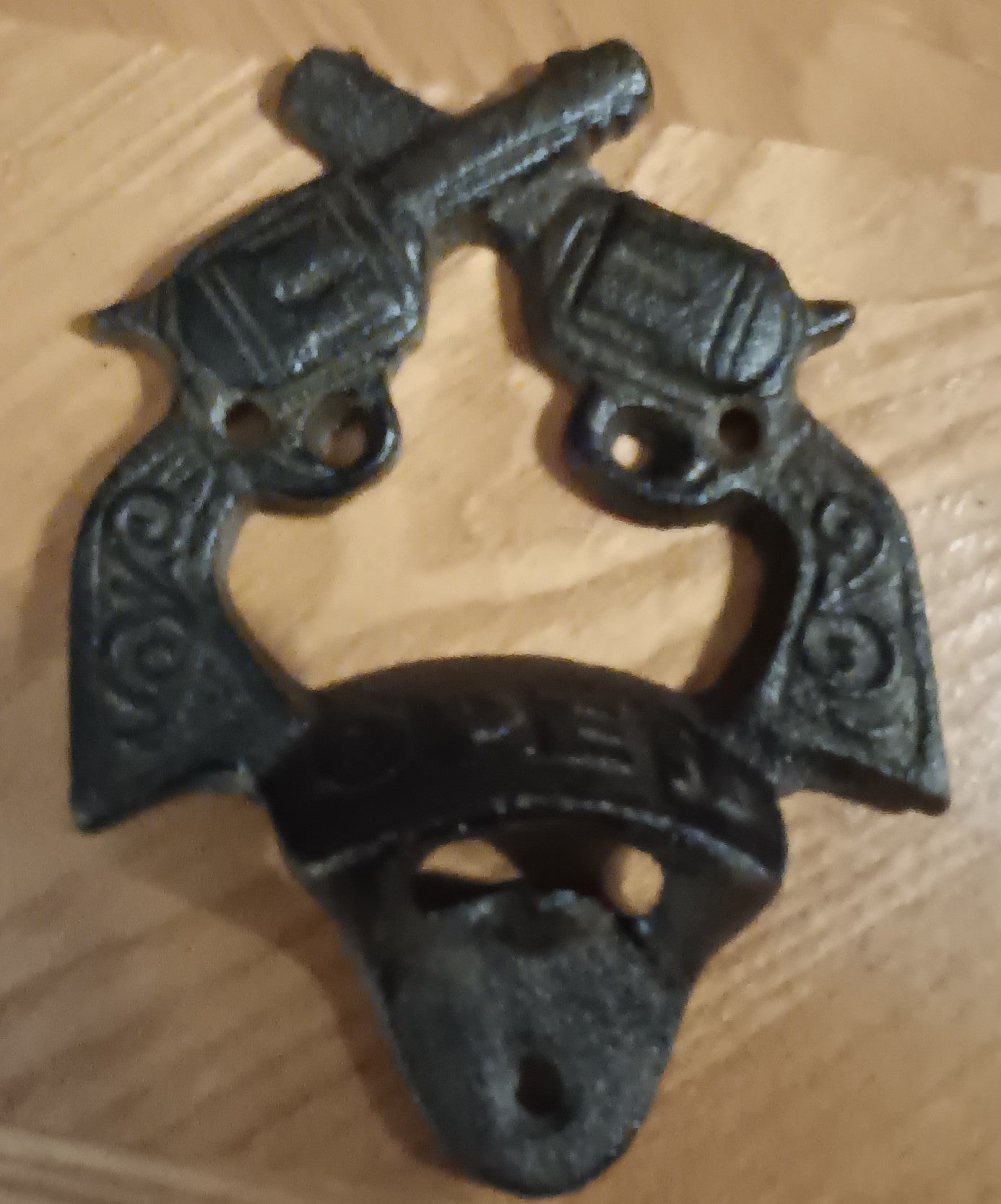 Cast Iron Pistols Bottle Opener