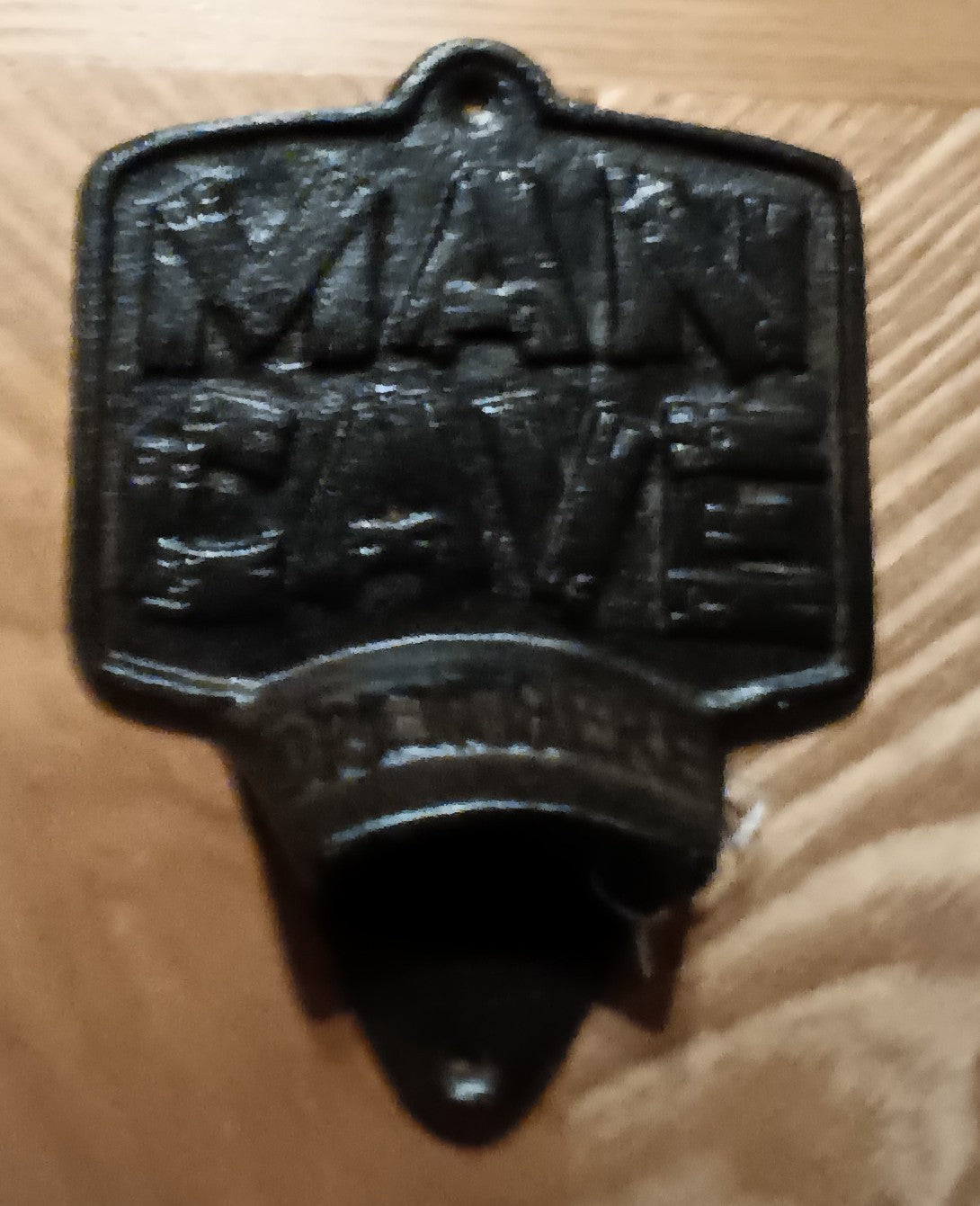 Cast Iron "Man Cave" Bottle Opener