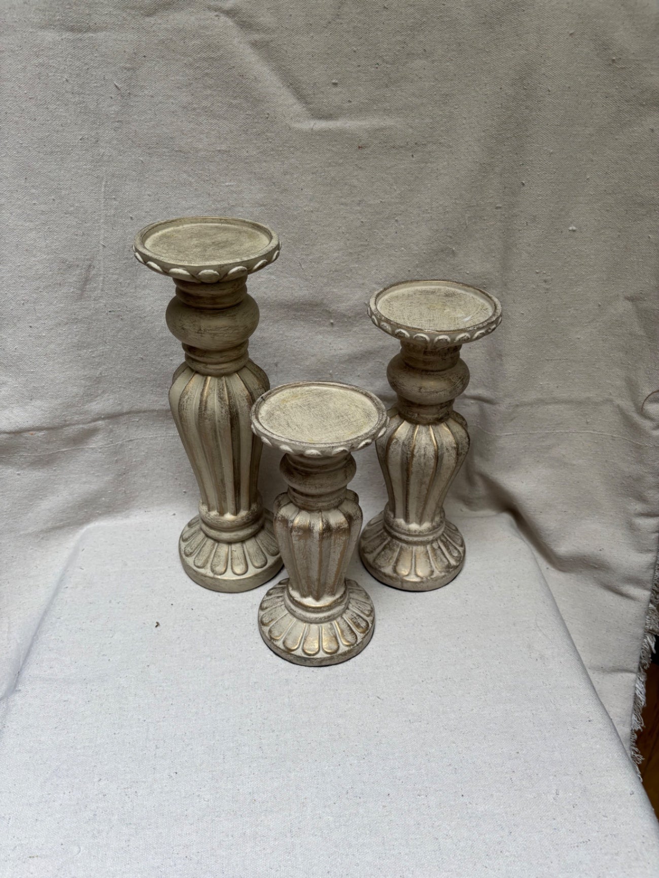 3 candle holders