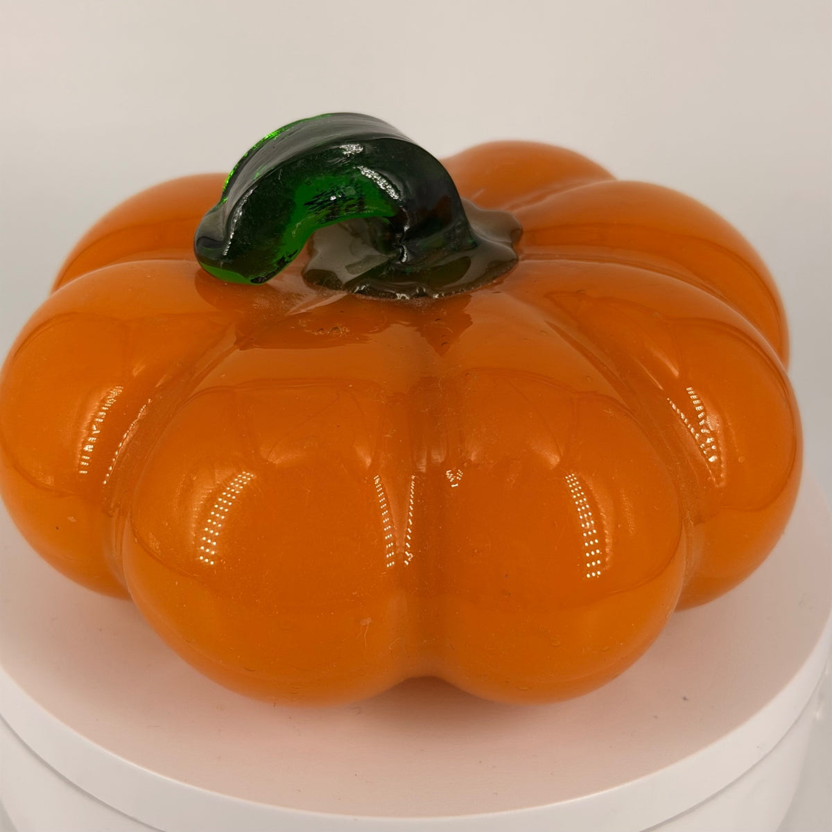Orange Glass Pumpkin