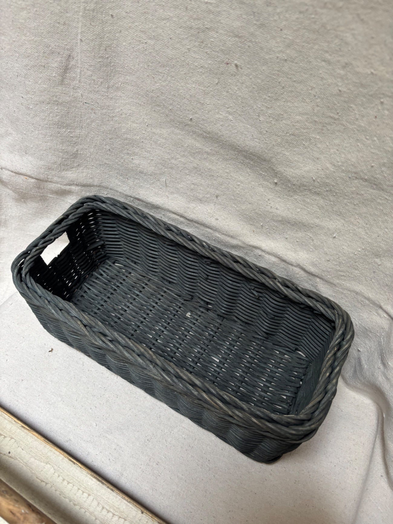 Blue storage basket