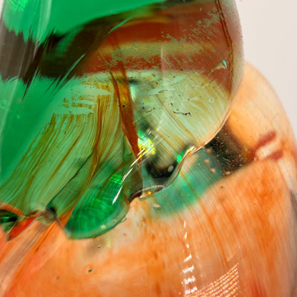 Autumn Orange Glass Gourd 