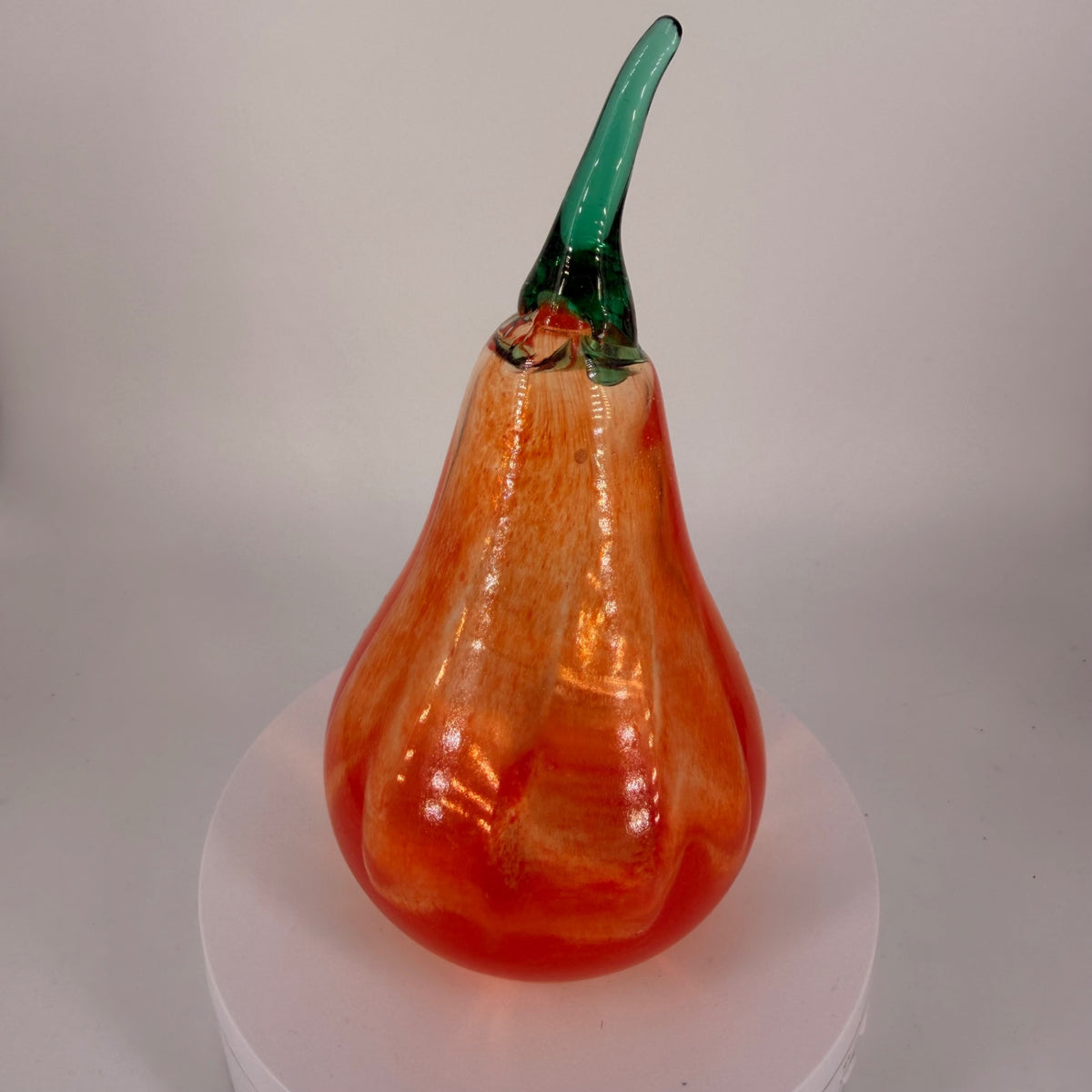 Autumn Orange Glass Gourd 